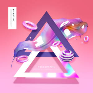 三角形&流体渐变炫彩海报设计素材