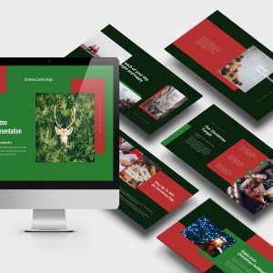 圣诞节活动促销主题Keynote幻灯片模板 Tuzeo : Christmas Event Promo Keynote