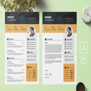 实用个人简历&介绍信模板下载 Resume Template 43
