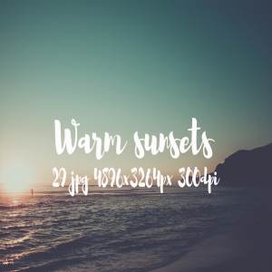 温暖的日落高清照片素材 Warm sunsets photo pack