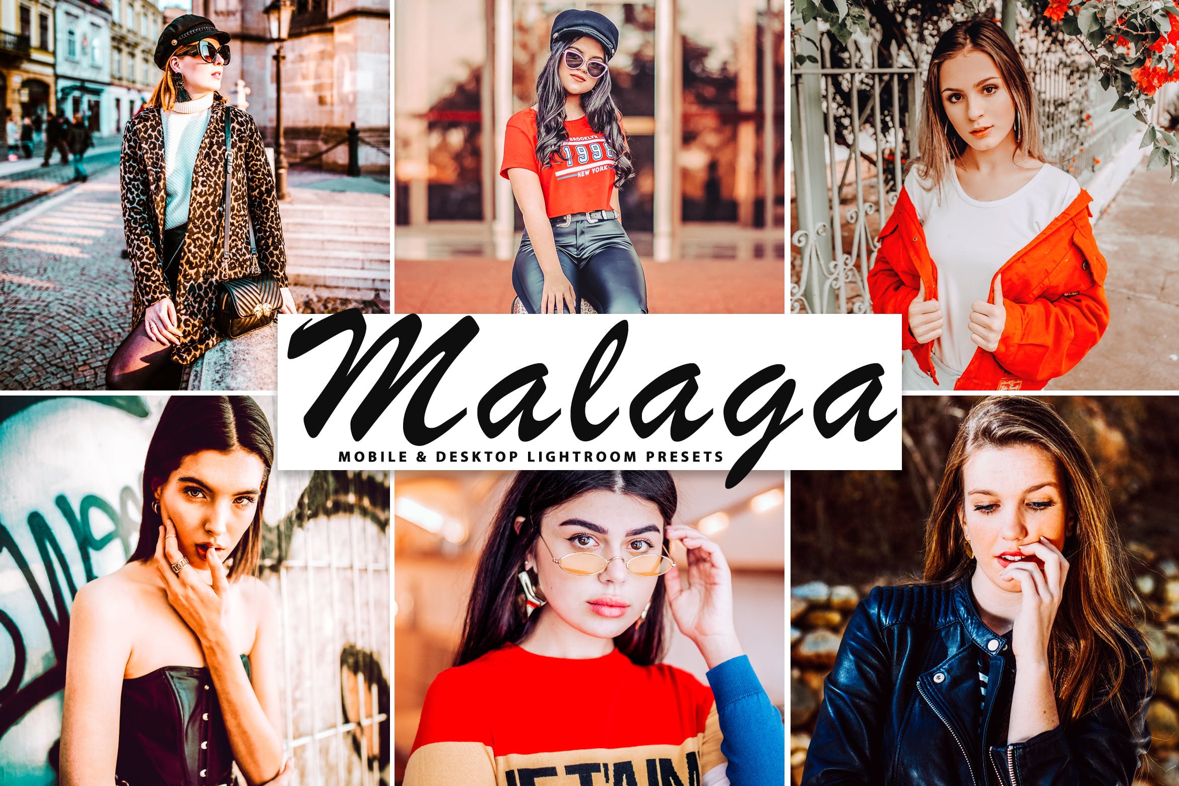 鲜艳自然人像摄影效果处理LR预设下载 Malaga Mobile & Desktop Lightroom Presets
