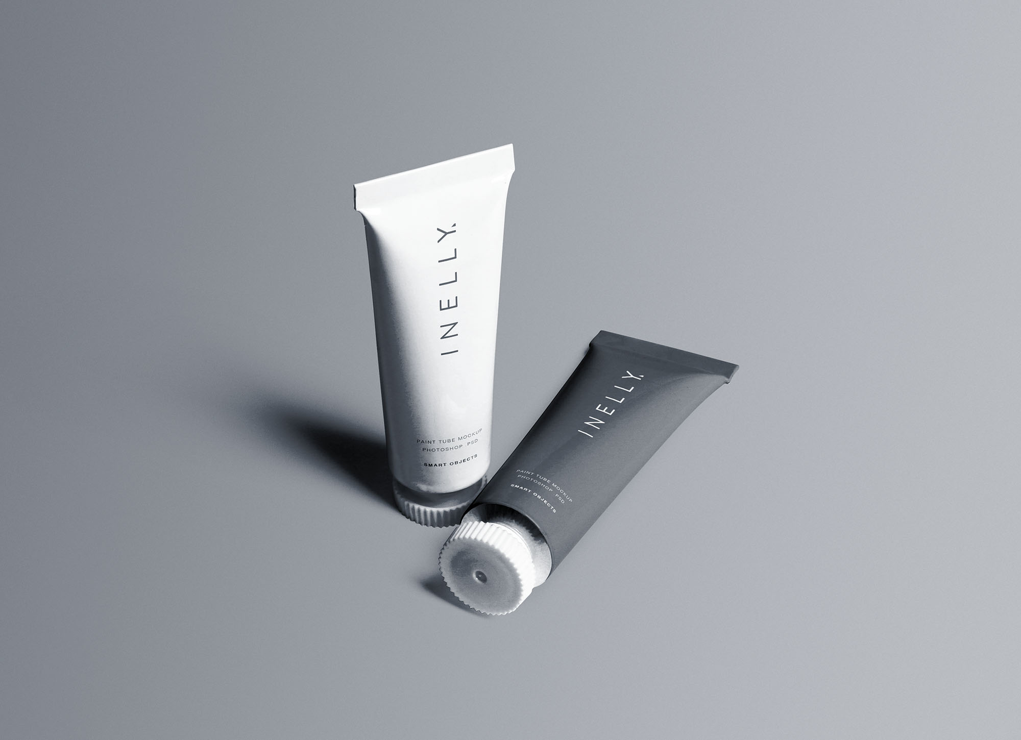 油画水彩颜料软管外观设计样机模板 Paint Tubes Mockup