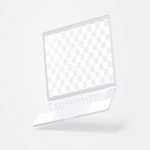 15寸MacBook Pro笔记本电脑屏幕演示样机模板 Clay MacBook Pro 15″ with Touch Bar Mockup