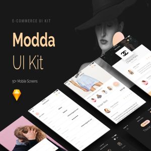 奢侈品电子商务APP应用UI套件 Modda –  E-Commerce Mobile UI Kit