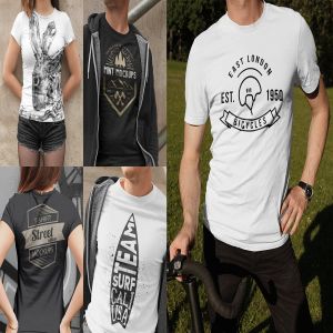 街景拍摄T恤样机模板 T-Shirt Mockups Street Edition