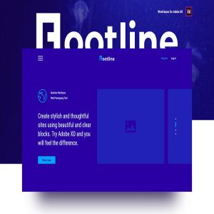 网站原型设计线框图设计套件 Rootline Wireframe UI Kit