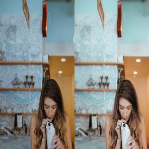 温暖棕褐色效果照片LR预设