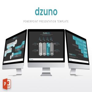 创意极简主义业务推广PPT幻灯片模板 Dzuno – Powerpoint Template