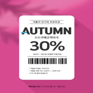 秋季购物优惠降价活动宣传海报设计模板