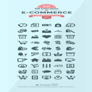 电商网站图标集 50+ E-commerce Icon Set