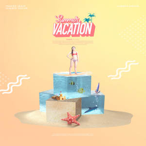 夏季暑假海滩派对活动宣传海报设计模板