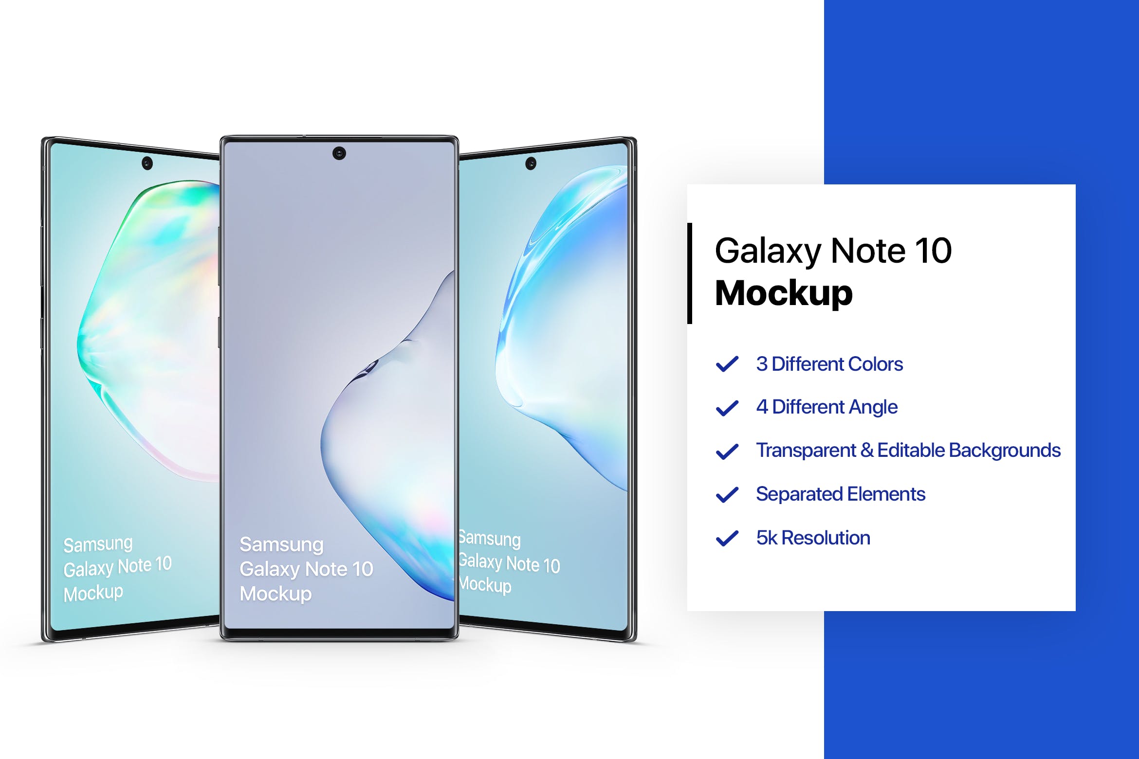 三星Galaxy Note 10手机样机模板 Samsung Galaxy Note 10 Mockup 1.0