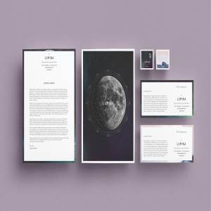 漂亮多用途信笺模板 LUMINA Letterhead + Comps