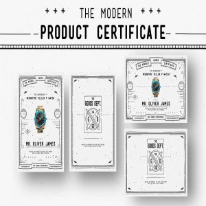 实用易用产品证书设计模板 Modern Product Certificate