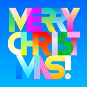 圣诞节主题装饰文字矢量图形素材merry Christmas Decorative Text Two Options 一流设计网
