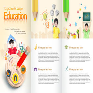 少儿&儿童教育培训机构广告传单设计模板