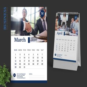 市场营销主题2020年活页台历设计模板 2020 Marketing Business Calendar Pro插图3