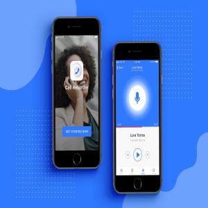 手机通话录音软件APP交互设计模板 Call Recorder mobile ui app