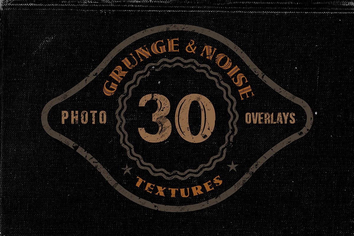 30款噪点或肮脏覆盖纹理 30 Noise or Grunge Overlay Textures