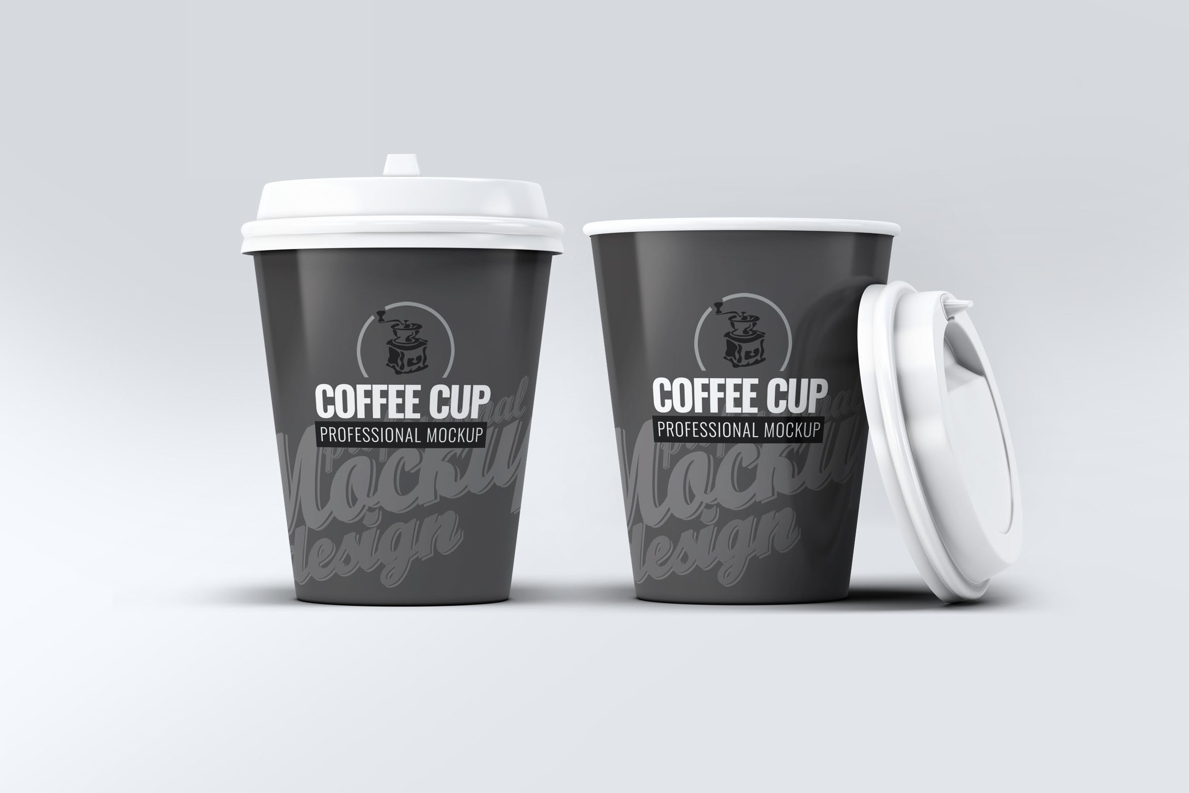 一次性咖啡纸杯外观设计样机v1 Coffee Cup Mock-Up V.1