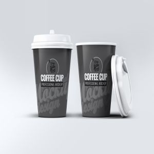 一次性咖啡纸杯外观设计样机v1 Coffee Cup Mock-Up V.1