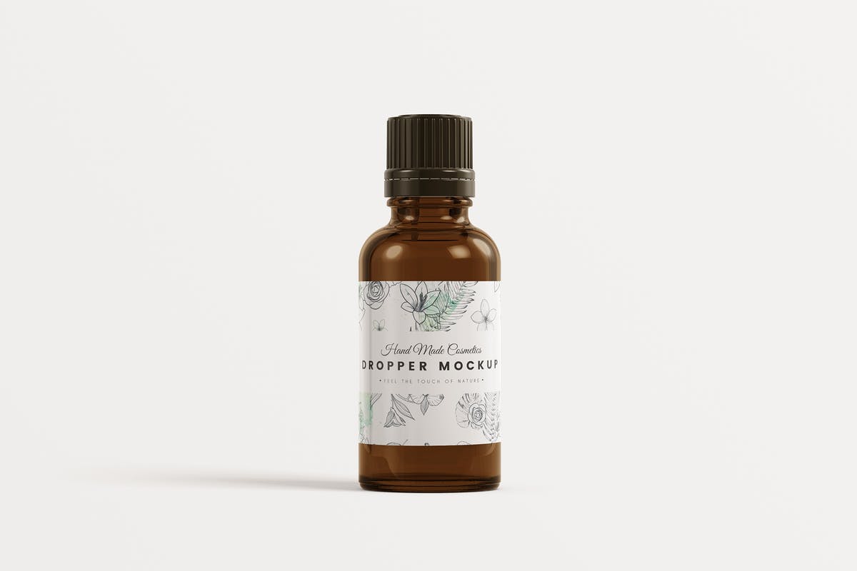 欧洲化妆品护肤品滴瓶样机 Euro Dropper Bottle MockUp