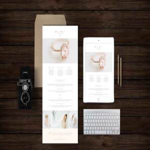 工作室或个人创意广告宣传模板  Boudoir Newsletter Template