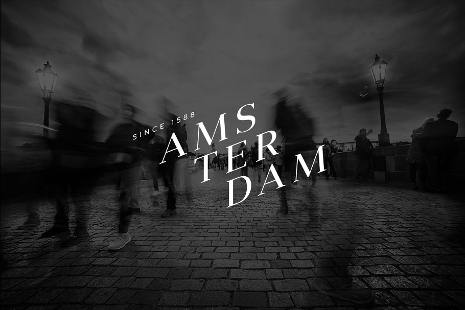 极简主义斯堪的纳维亚Logo模板 Amsterdam – Minimalist Logo Pack