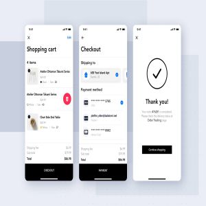 家具网上商城APP购物流程界面设计SKETCH模板 Furniture Shop Mobile App UI Concept