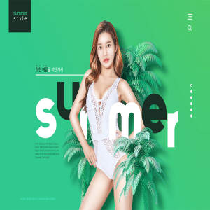 夏季性感内衣广告电商海报设计模板