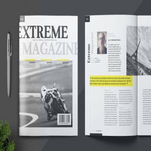 人物/财经/商业主题适用的杂志设计模板 Magazine Template