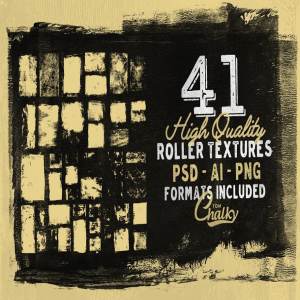 41款经典辊漆纹理 41 Roller Paint Textures