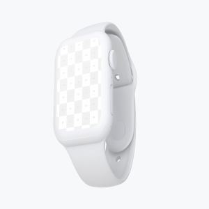 Apple Watch 4智能手表陶瓷材质样机模板 Clay Apple Watch Series 4 (44mm) Mockup插图1