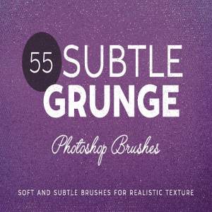 55款微粒做旧PS笔刷 55 Subtle Grunge Brushes