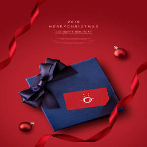 圣诞节/新年礼品促销活动广告海报psd模板