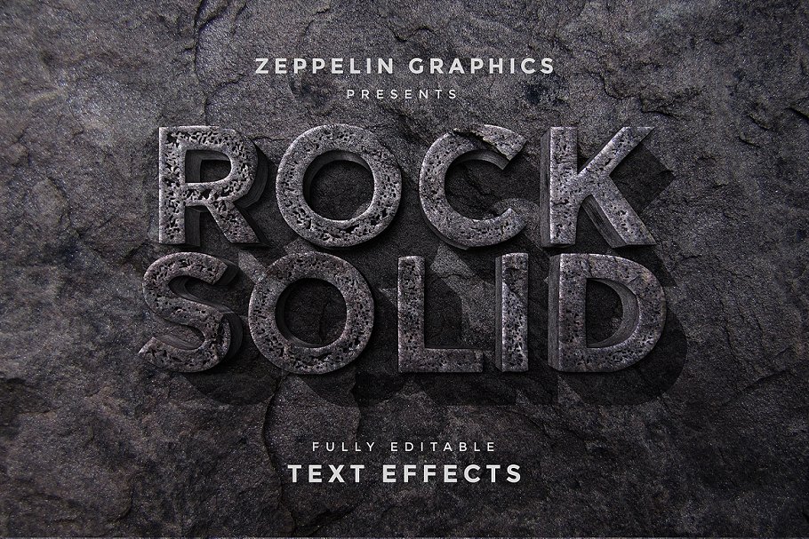 3D立体文本图层样式 3D Text Effects Vol.4