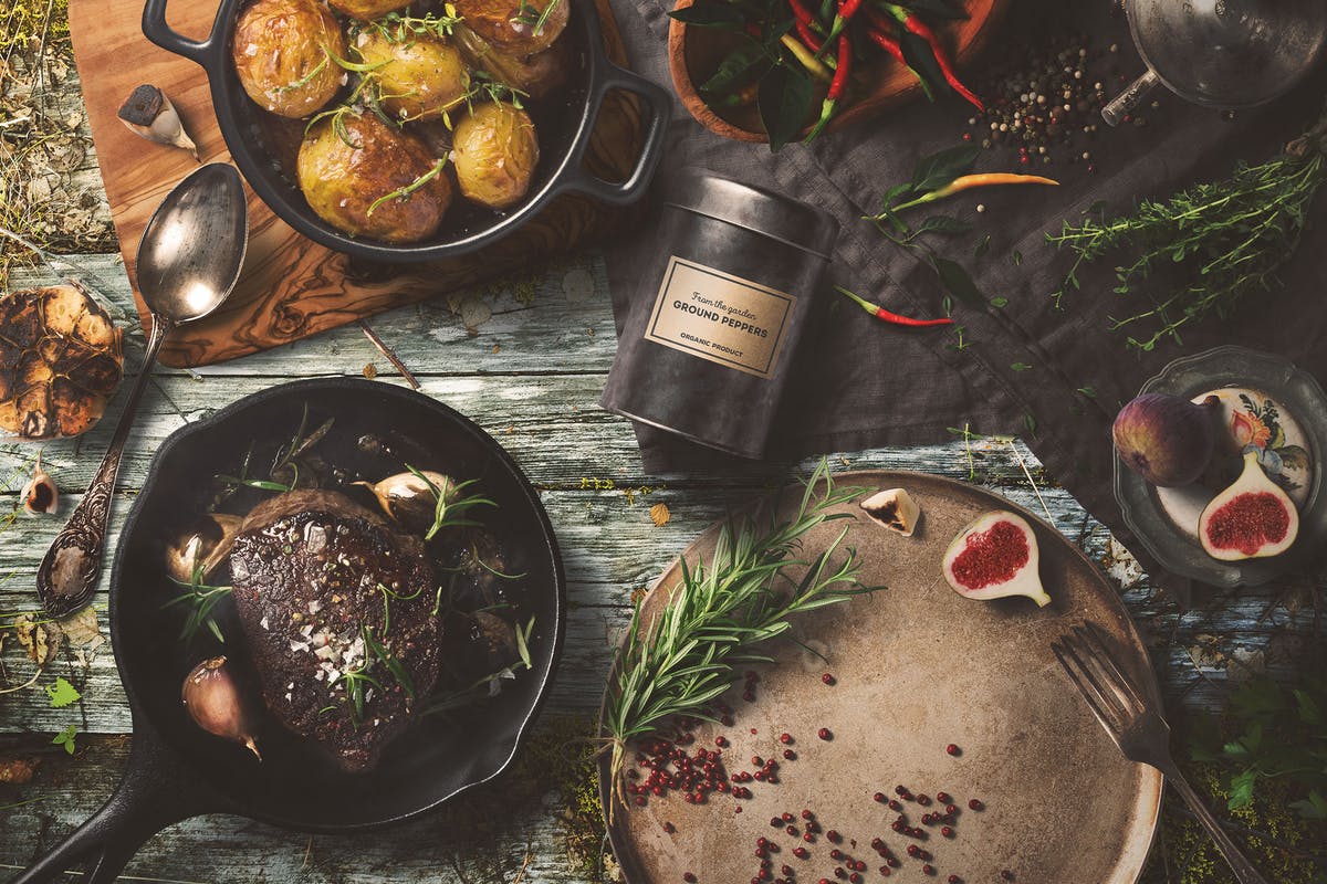 西餐厨房美食场景样机模板v4 Kitchen Ready Mockup Vol. 4