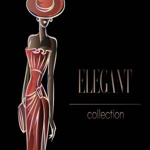 典雅时尚的时装模特手绘矢量素材合辑下载[ai,eps,png]