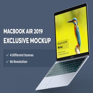 4K高清分辨率苹果超极本电脑MacBook Air样机 Macbook Air Mockup插图1