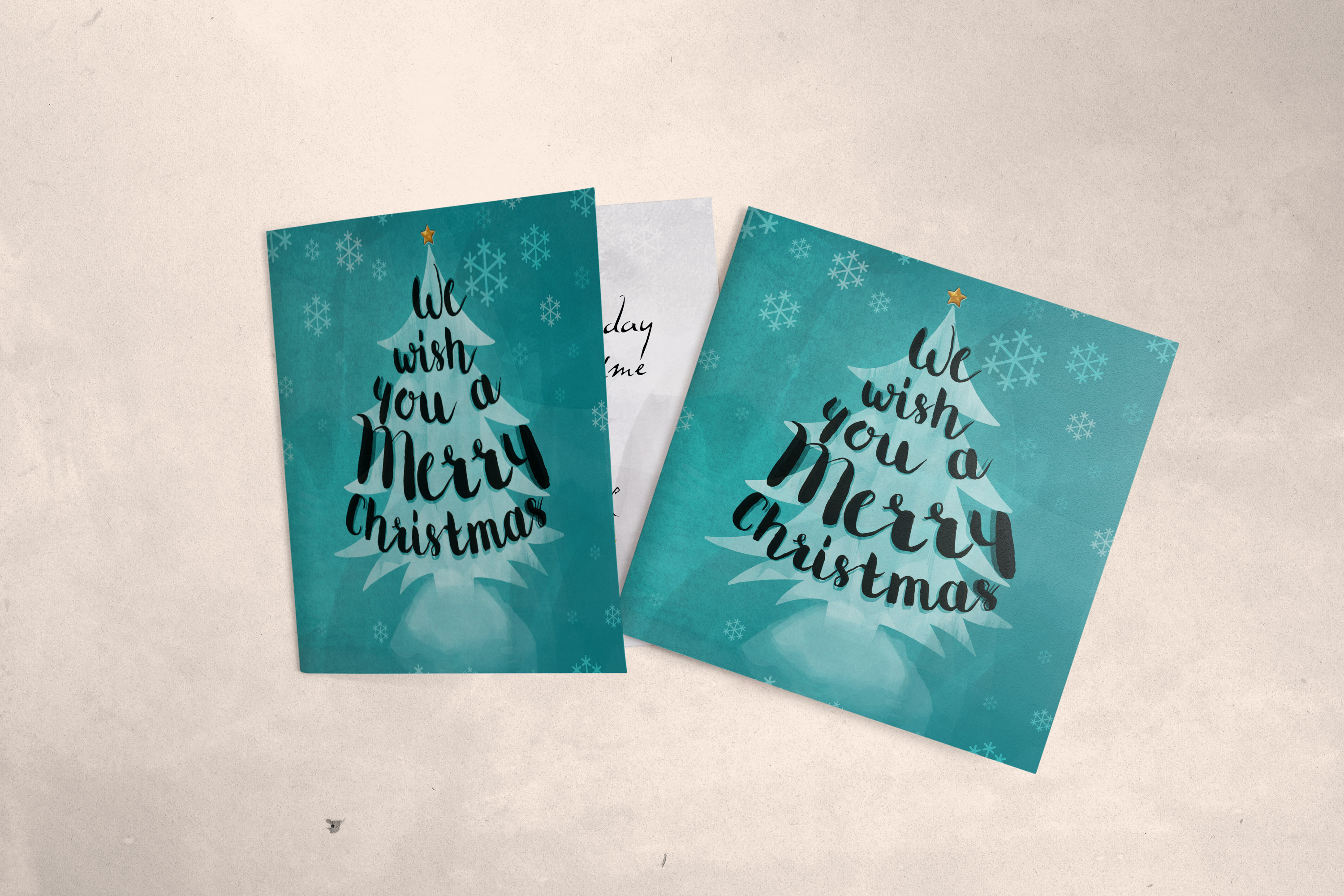 贺卡邀请卡卡片设计效果图样机02 Greeting Card Mockup 02