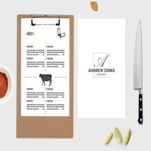 极简主义餐厅菜谱菜单设计样机Vol.3 Food Menu Mock Up Vol 03