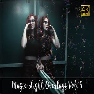 4K高清分辨率光线图层叠层 4K Magic Light Overlays Vol. 5