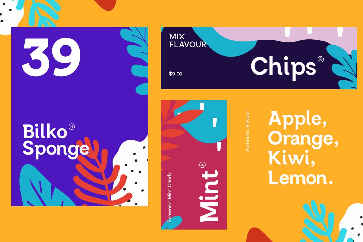 灵感来自“Museo Slab”无衬线英文字体 US Bilko – Semi-Slab Display Font