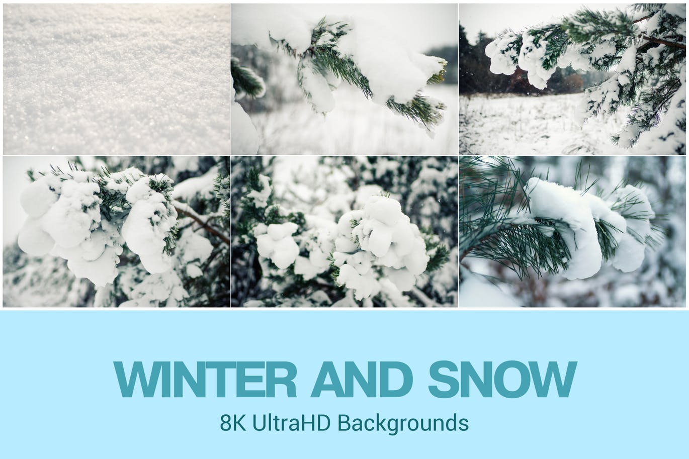 8K超高清落雪积雪高清照片背景素材 8K UltraHD Winter Theme Backgrounds