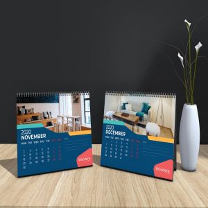 家具品牌定制2020年活页台历设计模板 Woodora Furniture Table Calendar 2020插图7