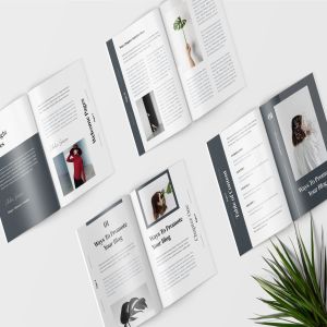 极简设计风格电子书/工作手册设计模板 Minimalist eBook / Workbook Template