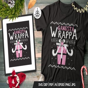 圣诞主题T恤印花手绘设计素材 Christmas Sweater T-Shirt Design. Xmas Ugly Party