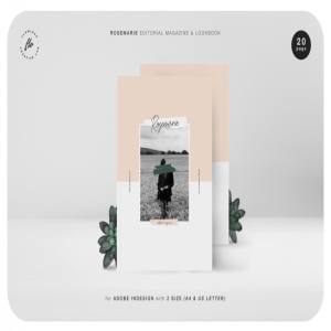 20页时尚、极简的摄影类杂志模板下载[indd]