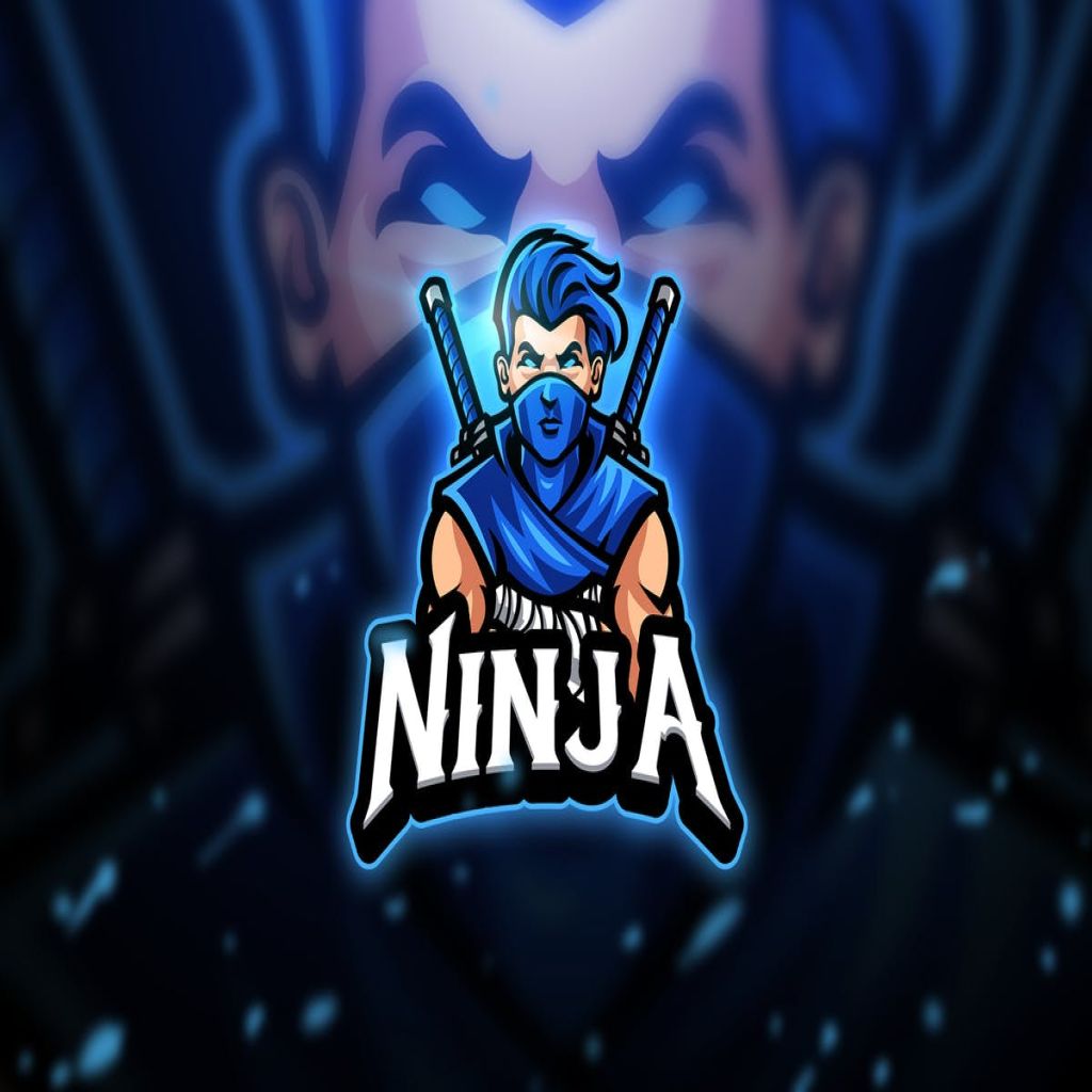 双刀忍者电子竞技队徽Logo模板 Ninja – Mascot & Esport Logo插图