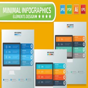电脑数据展示信息图表设计素材
